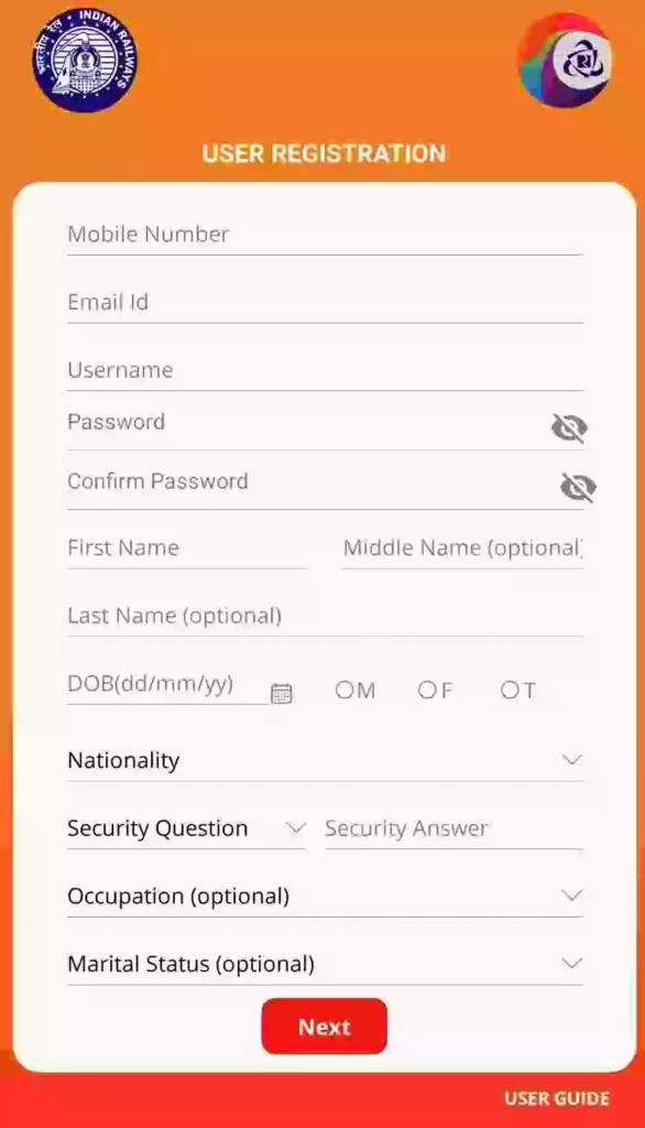 How To Create IRCTC Account in Hindi by IRCTC APP
